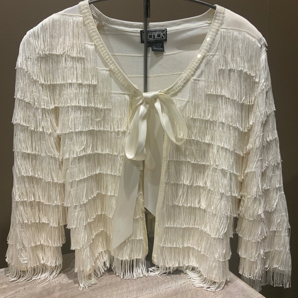 White Small Shimmering layering piece by Barer